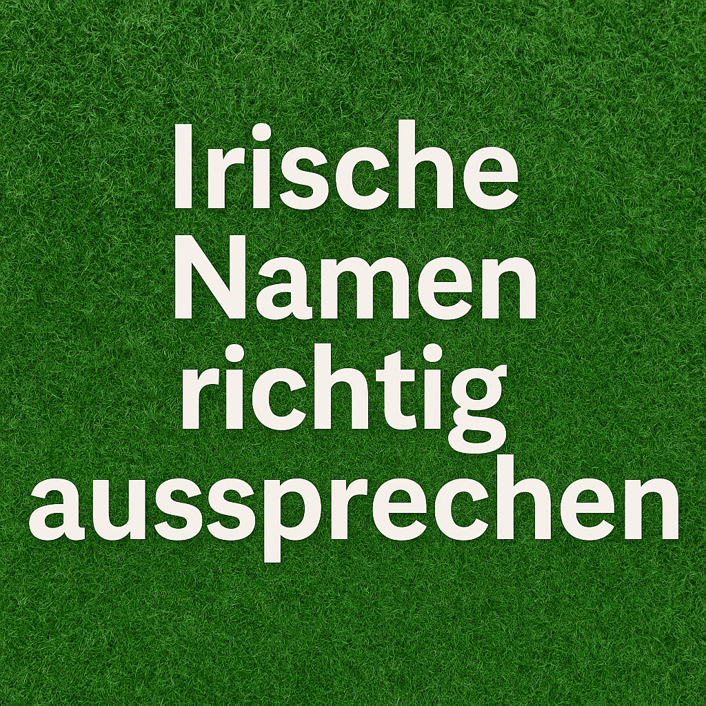 Irisch für Anfänger: Namen, die nicht so klingen, wie sie&nbsp;aussehen